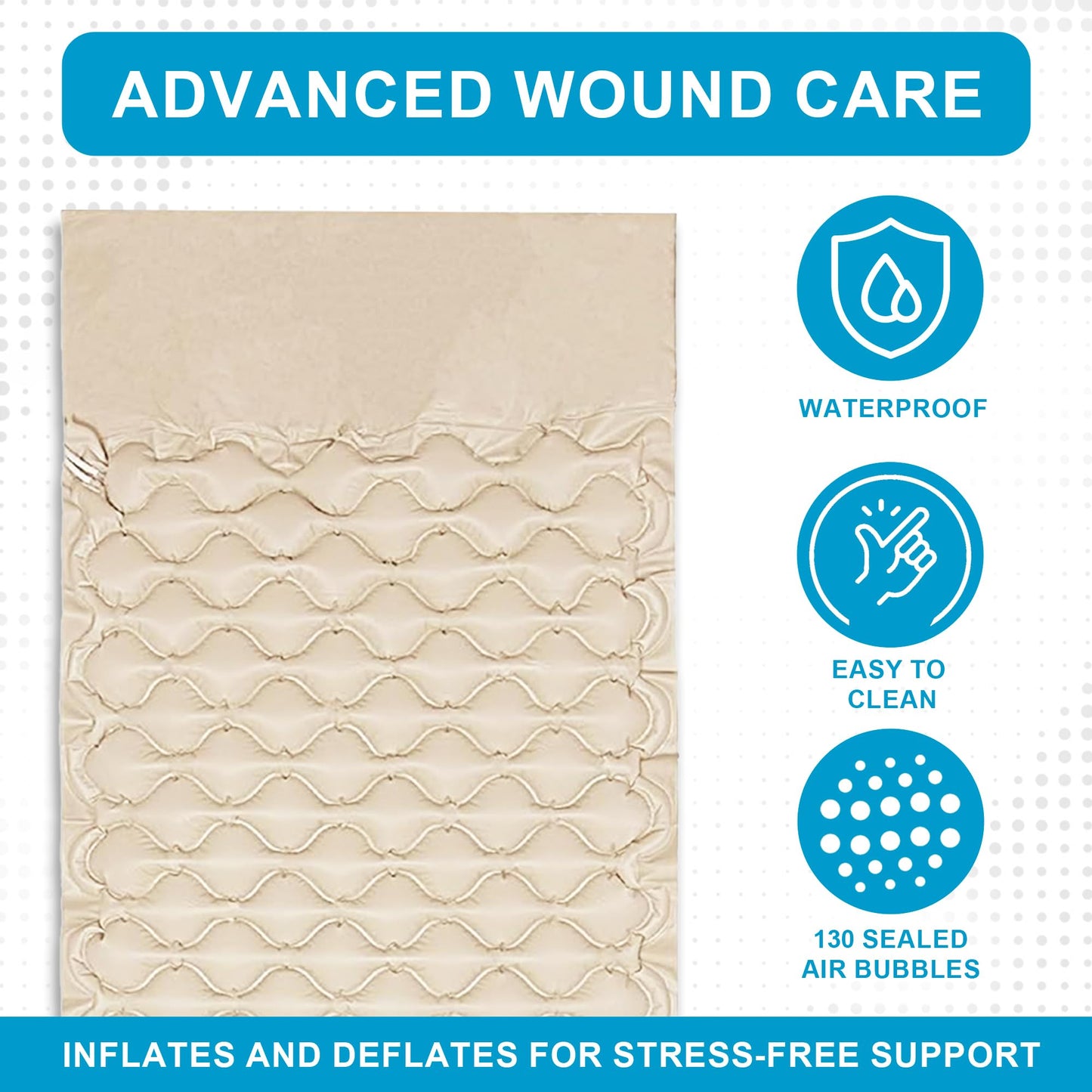 MedVance Premium Alternating Air Pressure Mattress Pad with Pump