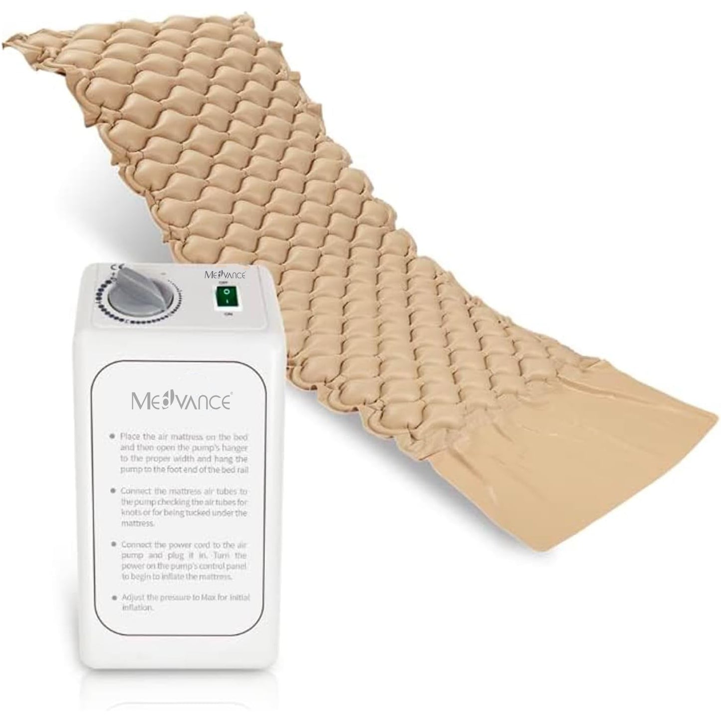 MedVance Premium Alternating Air Pressure Mattress Pad with Pump