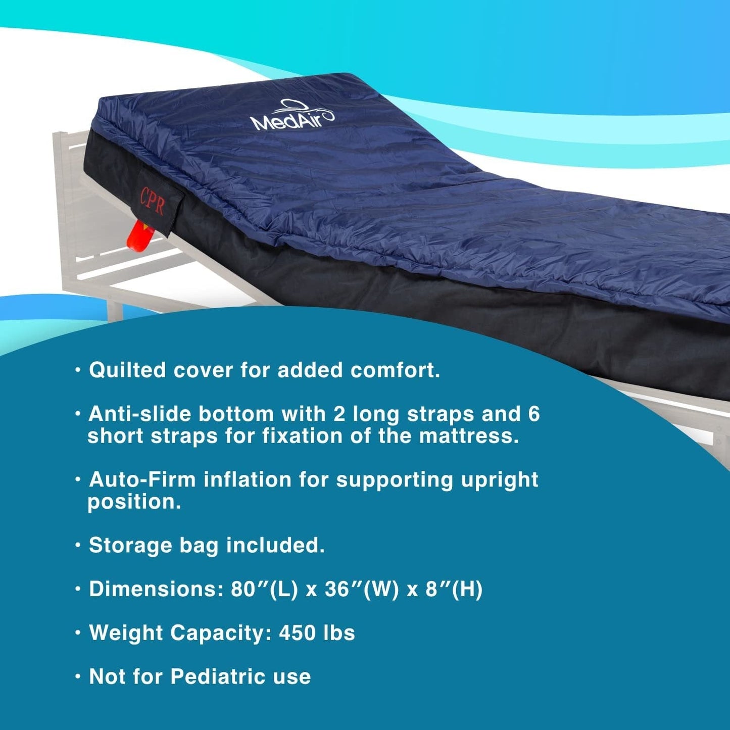 MedAir Elite- Mattress and Pump With Integrated Cavity