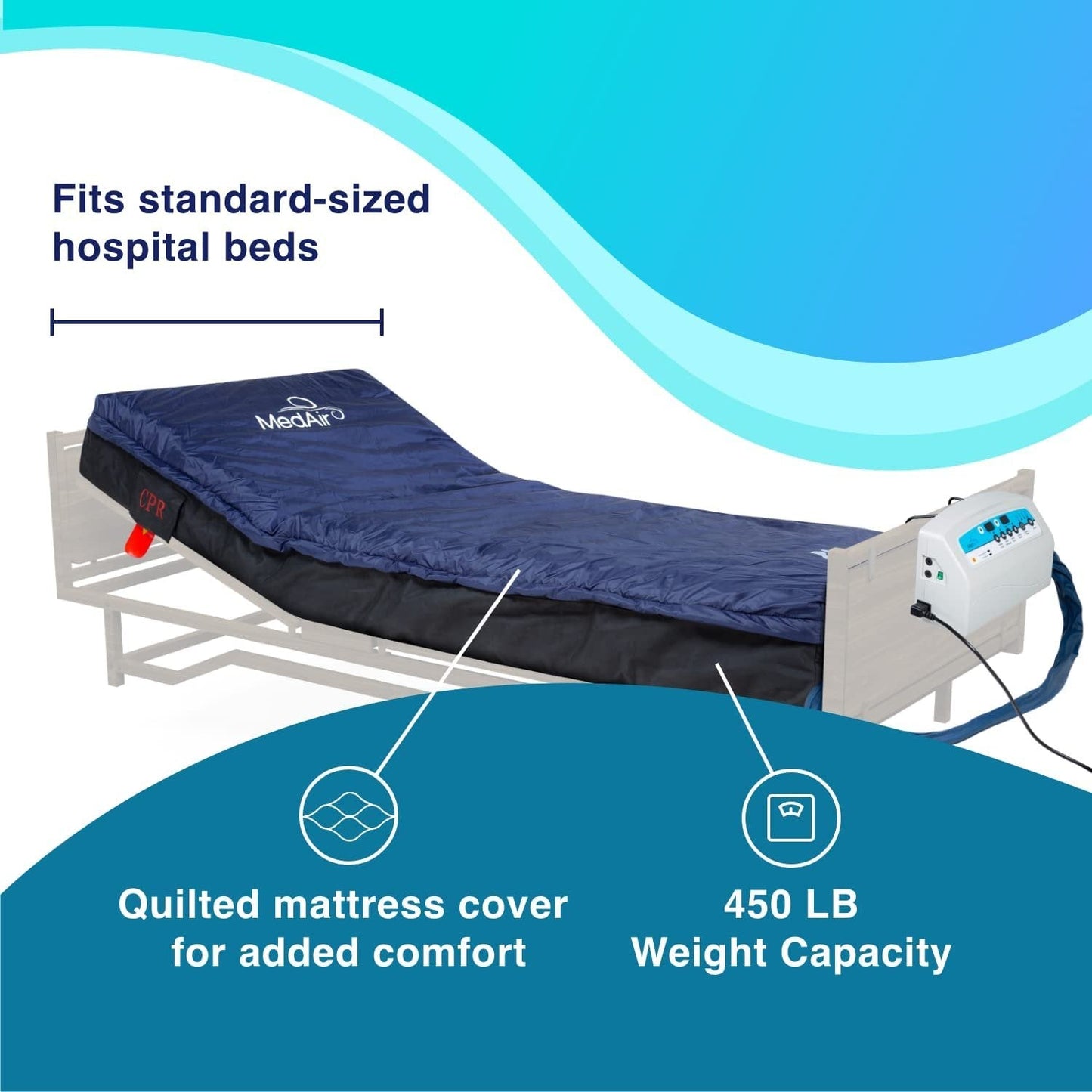 MedAir Elite- Mattress and Pump With Integrated Cavity