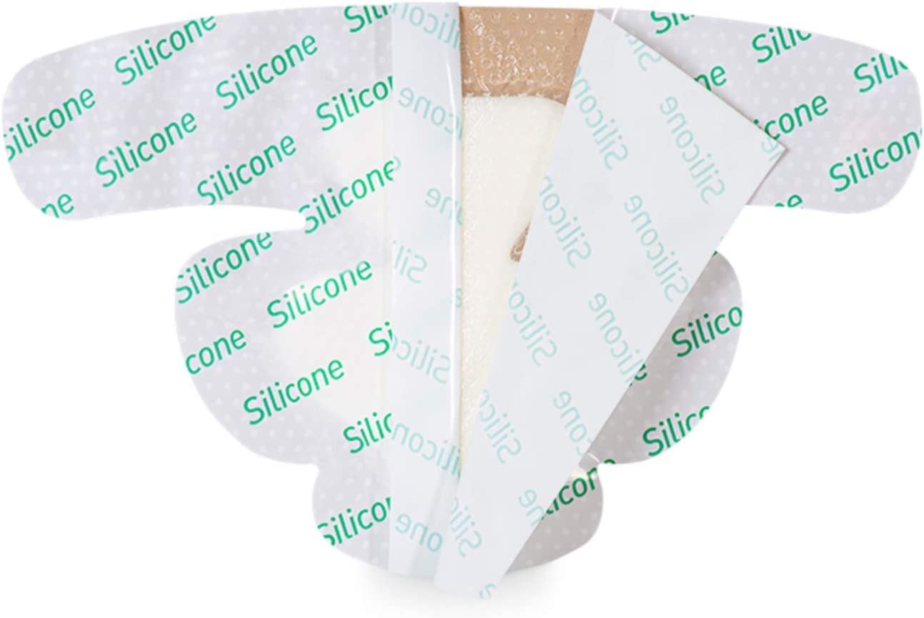 MedVance Silicone Bordered Adhesive Heel/Elbow/Wrist Wound Dressing, 5"x8", Box of 5