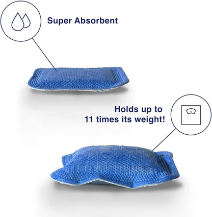 MedVance Super Absorbent Dressing, Non-Adhesive Pads for Wound Care, Pressure Ulcers & 1st/2nd Degree Burns, Superior Moisture Absorption, Box of 5 Dressings (4"x8" Bandage)