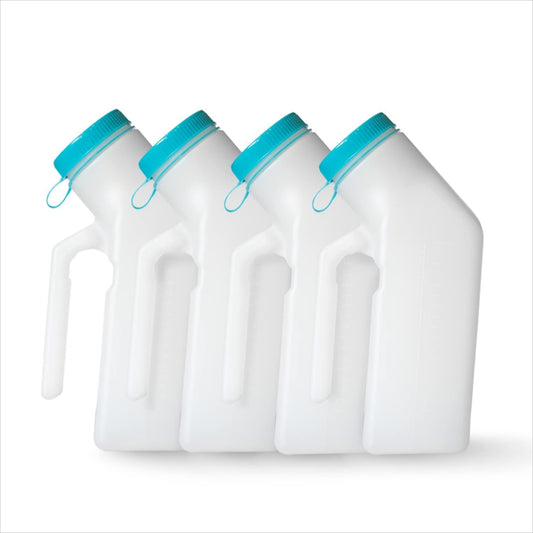 MedVance 1000ml Premium Urinals for Men, 4 pack