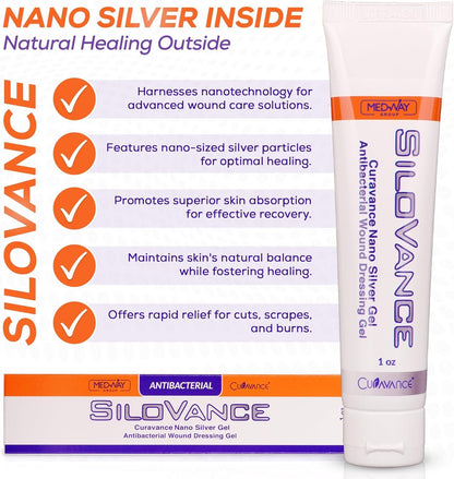 CuraVance SiloVance Nano Silver Gel 1oz- 3 Pack