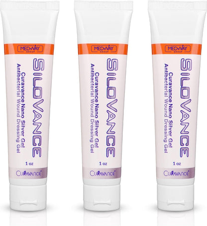CuraVance SiloVance Nano Silver Gel 1oz- 3 Pack