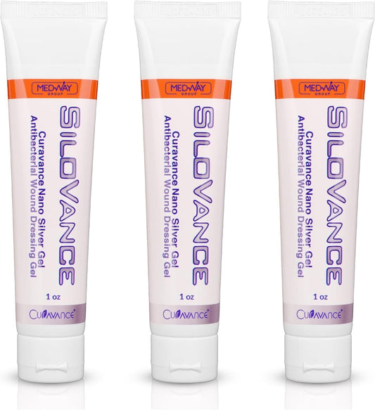 CuraVance SiloVance Nano Silver Gel 1oz- 3 Pack