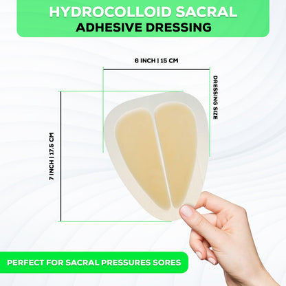 MedVance Hydrocolloid Bordered Adhesive Wound Dressing, 6"X 7", Box of 5