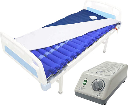 MedVance Comfort Alternating Air Pressure Mattress Pad with Ultra Quiet Alternating Pump (Mattress & Pump only) | Pressure Sore/Ulcer Prevention and Relief | Use on Medical, Hospital, or Standard Bed
